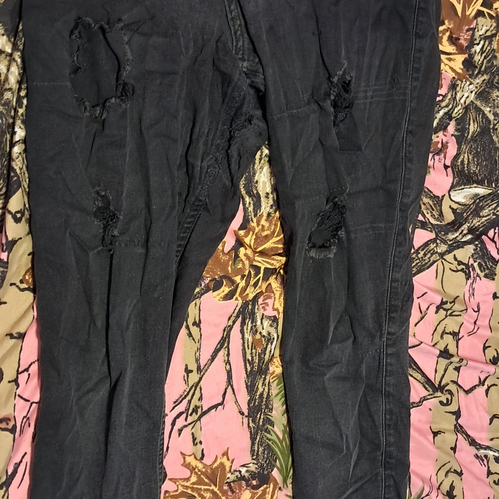 Hollister Black Distressed Skinny Jeans